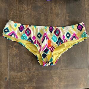Sessa scrunch colorful bikini bottom Med